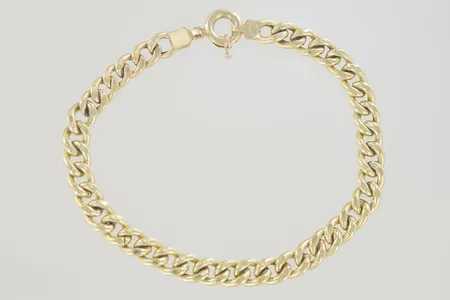 Armband längd 23,5 cm bredd 7 mm, 18K 10,9 gr  Vikt: 10,9 g