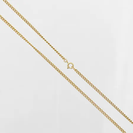Kedja Pansar, längd 51cm, bredd 2,4mm, 18K. Vikt: 9,3 g