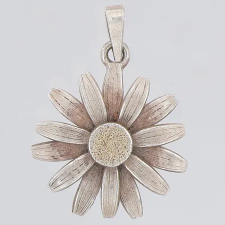 Hänge blomma 30mm Guldsmedsservice Handelsbolaget 1984, silver 925/1000 Vikt: 3,3 g