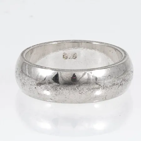 Ring slät stl:17¼ bredd 6mm, silver 925/1000 5,0g. 
