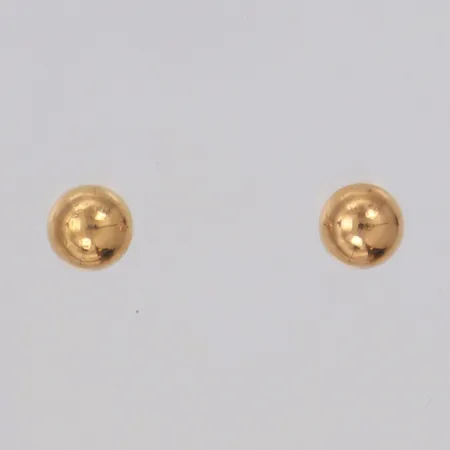 Ett par örhängen kulor, Ø5mm, 18K Vikt: 1,3 g