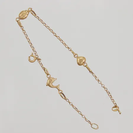 Armband defekt, lås av, 18K Vikt: 2,7 g