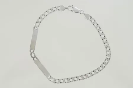 Armband pansar längd 23 cm bredd 5 mm, silver 925/1000  Vikt: 10,4 g