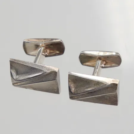 Ett par manschettknappar, 17x20mm, Lapponia, Finland, år 1988, 925/1000 silver Vikt: 28,6 g