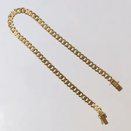 Armband Pansar längd 18,5cm bredd 3,8mm låsåtta saknas 18K Vikt: 7,2 g