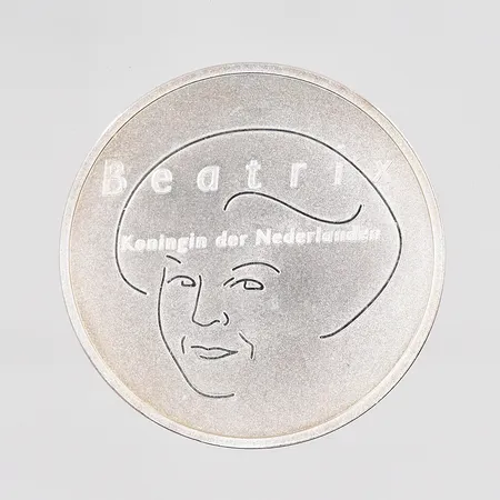 Mynt 5 euro år 2004 Beatrix Nederländerna plastetui 925/1000 Vikt: 11,9 g