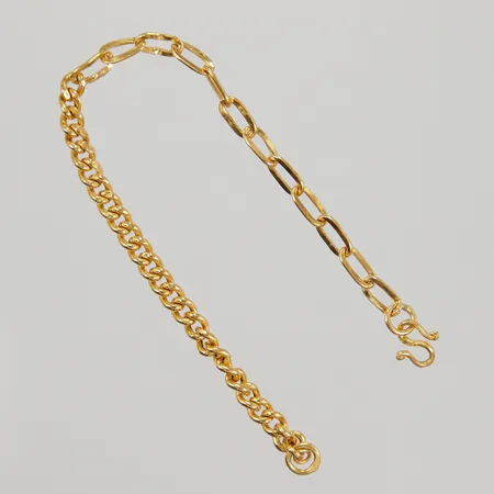 Armband 16cm, bredd ca 4mm, Thaiguld 23K Vikt: 3 g