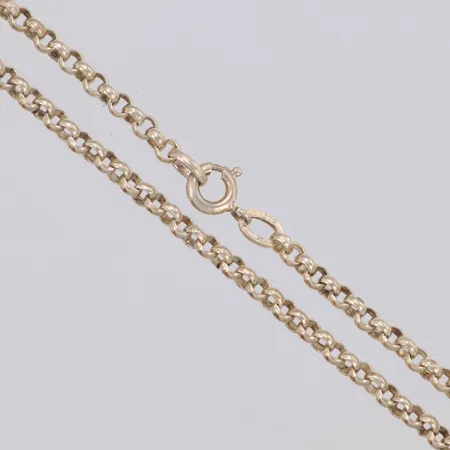Kedja, ärtlänk, längd 70cm, bredd 2,3mm, 835/1000 silver Vikt: 15,6 g