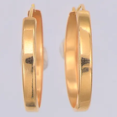 Örhängen ca Ø20mm 18K Vikt: 1 g