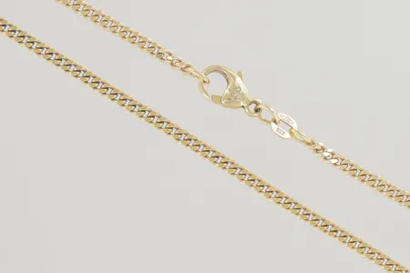 Halskedja pansar längd 45,5 cm bredd 2,3 mm, 18K  Vikt: 11,2 g