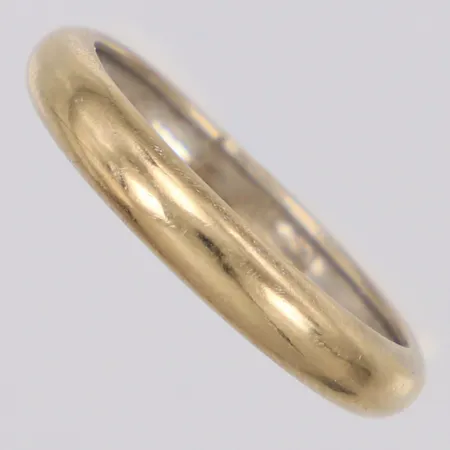 Ring slät, stl:18 vitguld 18K Vikt: 1,6 g