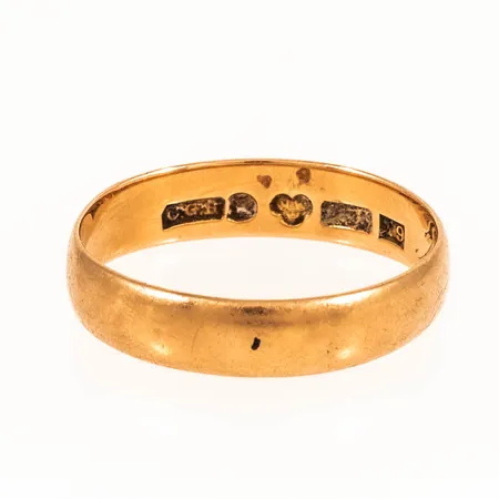 Ring med gravyr 18K 2,8g.