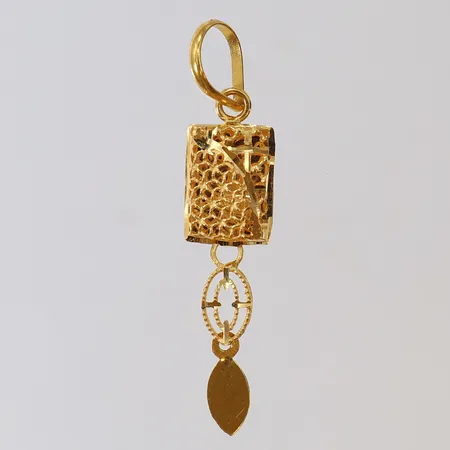 Hänge med filigranarbete 38x8mm 21K Vikt: 1,1 g