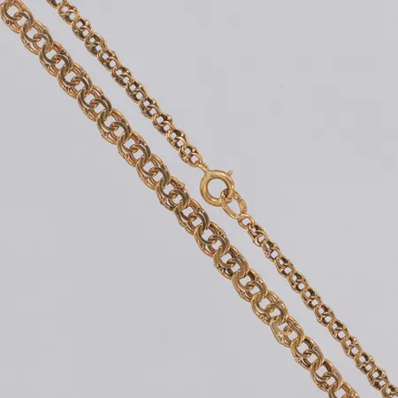 Collier Bismarck, längd 46cm, doserat bredd 2,8-4,4mm, glapp i lås,  18K Vikt: 8,5 g