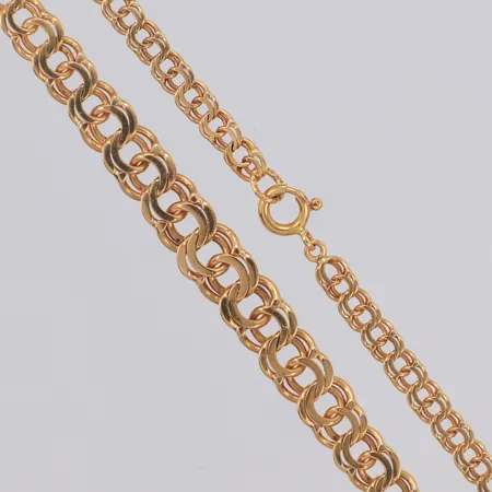 Collier Bismarck, längd 46cm, doserad bredd 3,7-6,6mm, 18K Vikt: 12,6 g