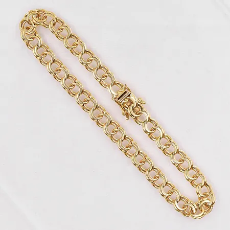 Armband Bismarck längd 19cm bredd 5,8mm 18K Vikt: 10,8 g