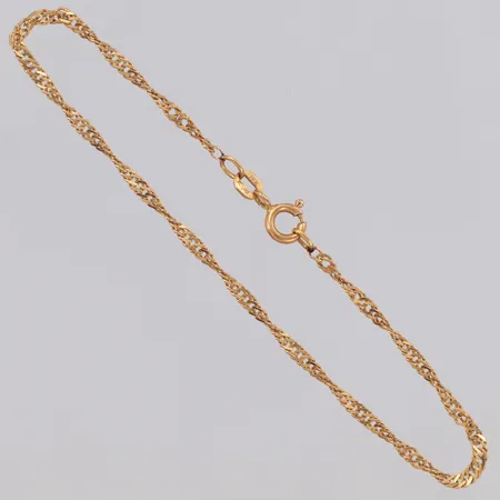 Armband Singapore längd 20cm, bredd 2,2mm, Balestra 18K Vikt: 2 g