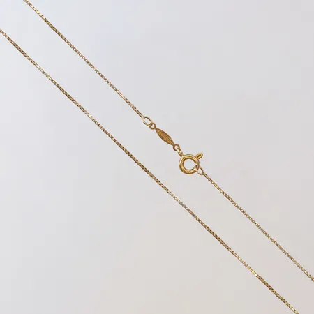Kedja Venezia längd 50,5cm bredd 0,7mm ojämnheter 14K Vikt: 2,2 g