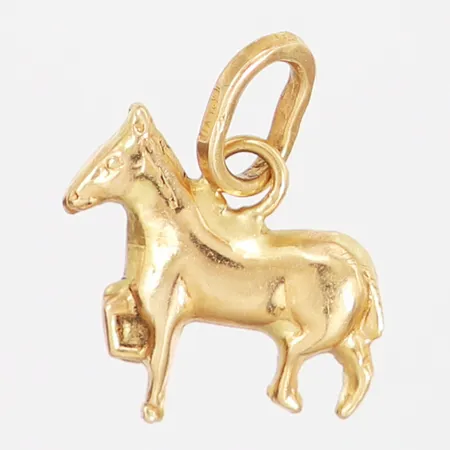 Hänge häst 17x15mm, 18K Vikt: 1 g