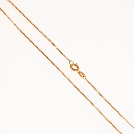 Kedja Pansar längd 38cm bredd 0,9mm, 18K 1,4g. 
