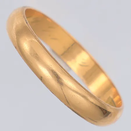 Ring slät stl:21, gravyr, 18K Vikt: 4,1 g