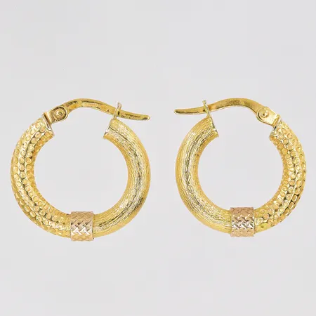 Örhängen Ø 17mm ihåliga 18K Vikt: 2,2 g