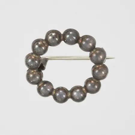 Brosch Ø20mm, silver 830/1000 Vikt: 1,7 g