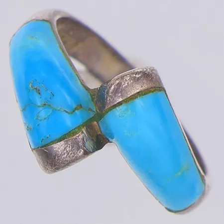 Ring turkosa stenar stl:15½ MEMA, silver 925/1000 Vikt: 2,9 g