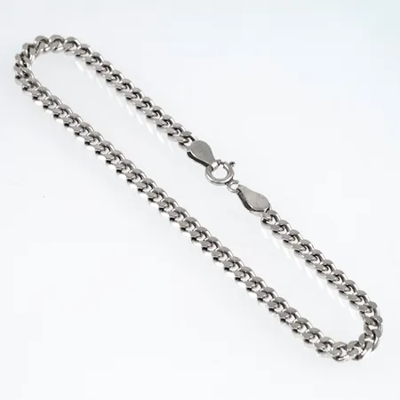 Armband Pansar längd 21cm bredd 3,7mm, defekt springring, silver 925/1000 9,0g. 