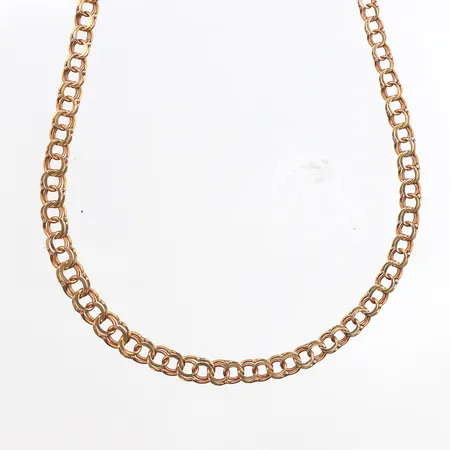 Collier doserad bismarck, längd ca 43cm bredd ca 3,6-4,9mm, 18K. Vikt: 7,3 g