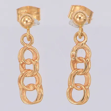 Örhängen Bismarck längd ca 16mm, 18K Vikt: 1,3 g