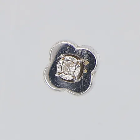 Udda örhänge diamant ca 0,01ct, saknar stopp, 18K Vikt: 0,4 g