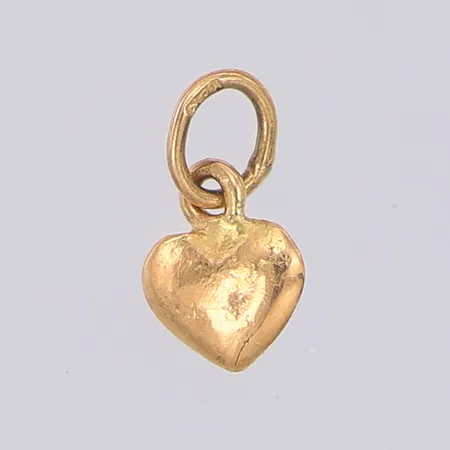 Hänge hjärta 10mm, buckla, 18K Vikt: 0,2 g