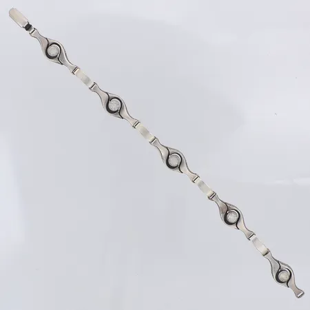 Armband Finnfeelings design Karl Laine för Sten & Laine bergkristall 21cm bredd 4,3-10,3mm, silver 925/1000 Vikt: 13,2 g