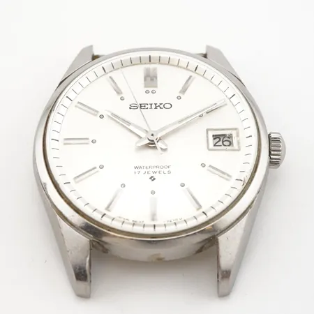 Herrur Seiko, ca 35mm, manuell, stål, 