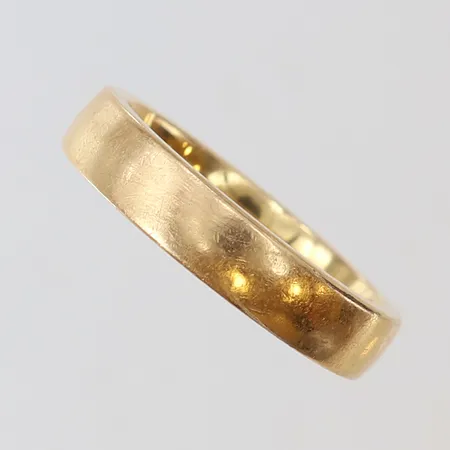 Ring slät stl:20½ bredd 5mm, Schalin 18K Vikt: 10,7 g