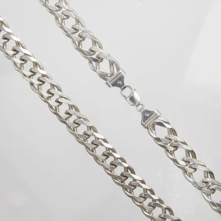 Kedja längd: 57cm, bredd: 16,5mm, silver 925/1000 Vikt: 190 g