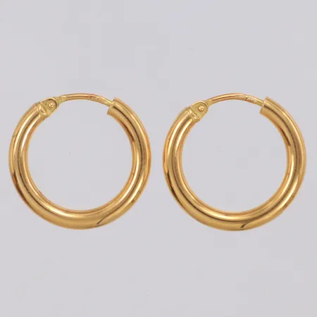 Ett par örhängen, GHA, längd 18mm, bredd 2,4mm, 18K Vikt: 1,1 g