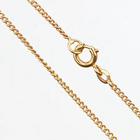 Kedja Pansar, längd 61cm, bredd 1,5mm, 18K. Vikt: 5,7 g