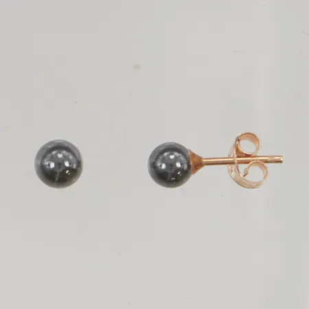 Örhängen 12mm pärlor 18K 1,3g.