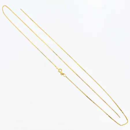 Kedja Venezia längd: 61cm, bredd: 1mm, defekt, 18K Vikt: 5,7 g