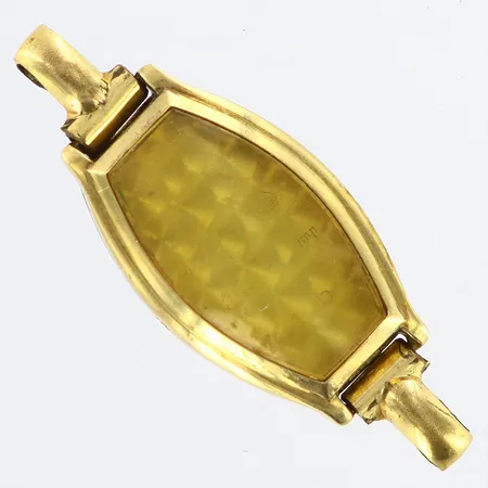 Klockboett till damur längd: 39mm, bredd: 14mm, bruttovikt: 2,7gram, boett i 14K