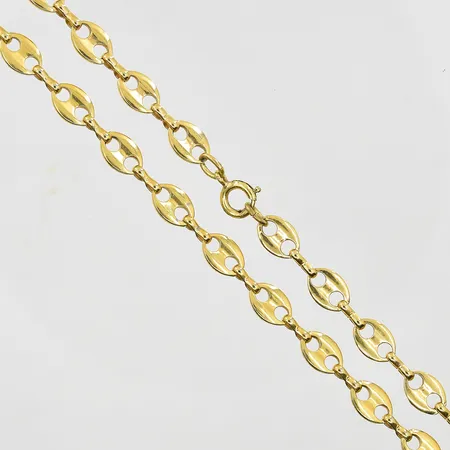 2 armband med färgstenar längd 18½-19cm, bredd 8-9mm, halvstela modeller, metall.
