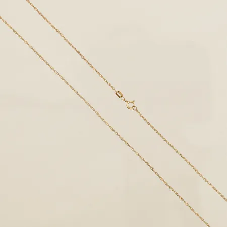 Kedja Singapore längd 46,5cm bredd 1,2mm 18K Vikt: 1,2 g