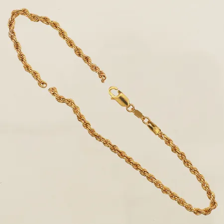 Armband Cordell längd ca 24,5cm bredd 3,2mm defekt 21K Vikt: 3,8 g