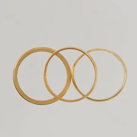 3 Ringar gravyr 23K 12,8g.