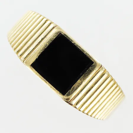 Armband Kejsarlänk längd 25cm bredd 7mm ihålig defekt 14K.  Vikt: 25,7 g