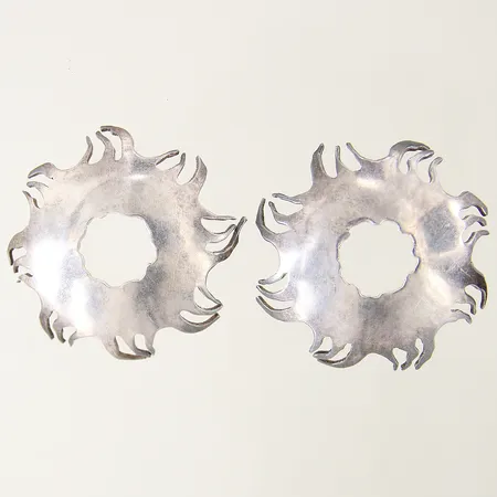 3st länkbitar Pansar 25x8mm, 1 länk defekt ostämplad 18K  Vikt: 4,1 g