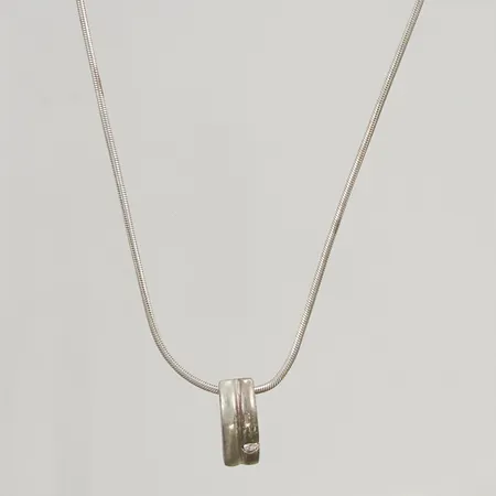 Kedja med hänge 42cm 925/1000 Silver 6,3g.