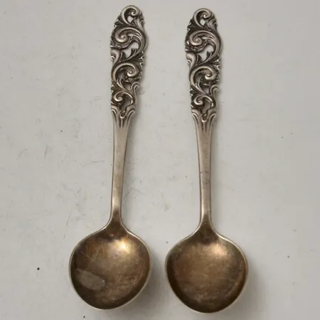 Kompottsked 12,8cm, modell Rosen, silver 830/1000, 19,66g.